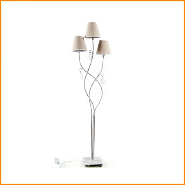 LAMPADA DA TERRA TORTORA 3 LUCI 42X18X150H CM