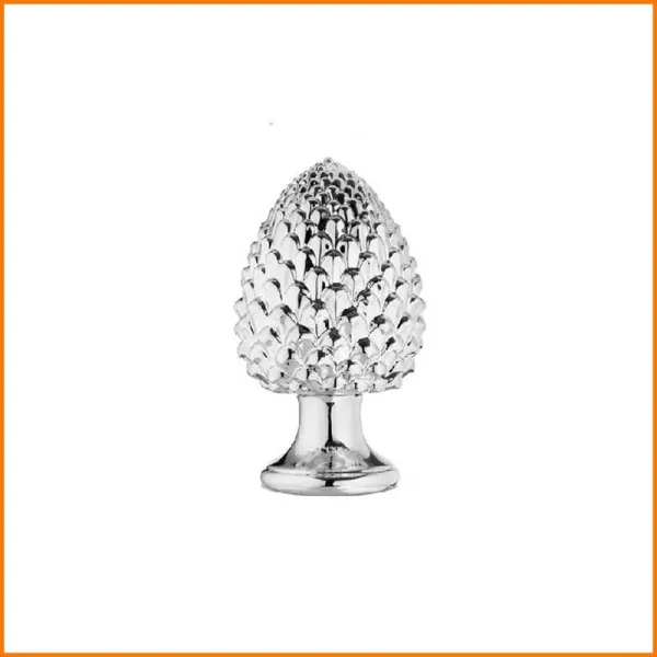 Giardini Di Marzo Pigna In Ceramica Colore Argento Diametro 11,5X18H Cm