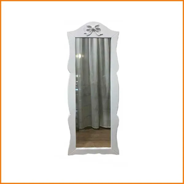 Legno Italy Specchio Colore Bianco Linea Fiocco 54,5X2X174H Cm