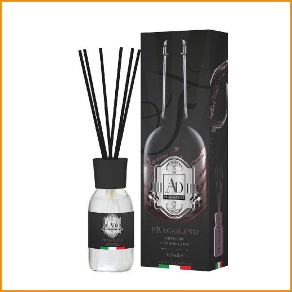 DIFFUSORE CON BASTONCINI WINE FRAGOLINO 125ML