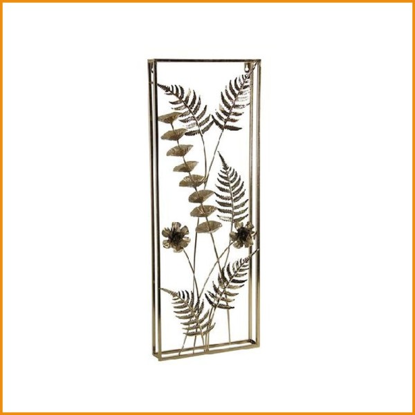 DECORAZIONE QUADRO ORO 30X5X80CM