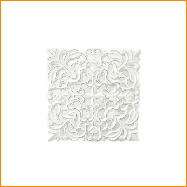 QUADRO ROSONE BIANCO 40X40H CM