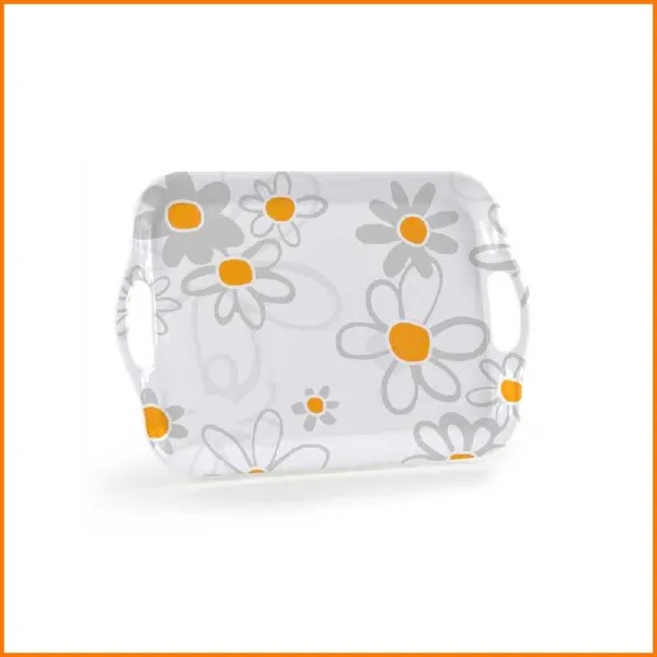 Gicos Vassoio Daisy In Melamina 35X25 Cm
