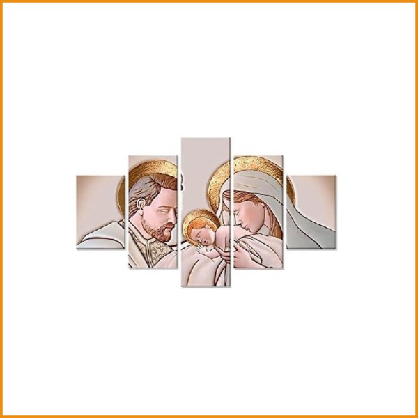 QUADRO VOGUE SACRA FAMIGLIA IN CERAMICA 66X115H CM