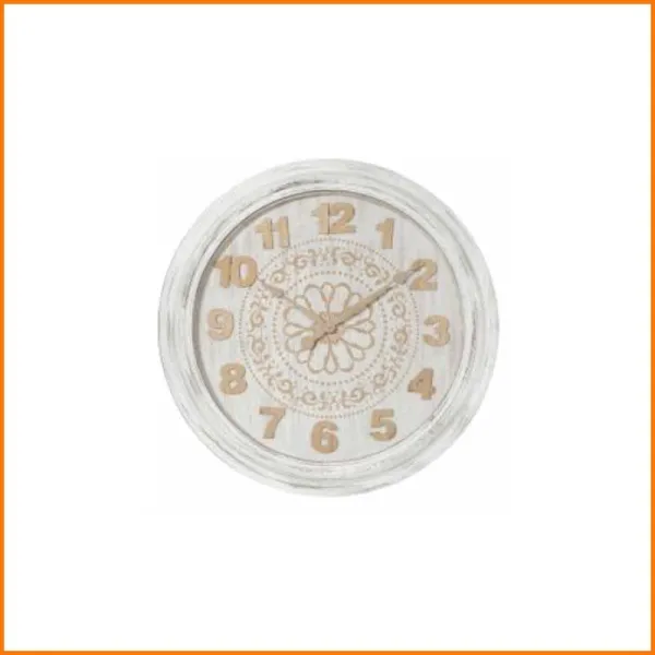L'Arte Di Nacchi Orologio Shabby Colore Bianco Diametro 65 Cm