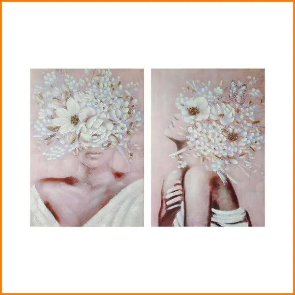 Ad Trend Oleografia Donna Su Tela  50X70 Cm