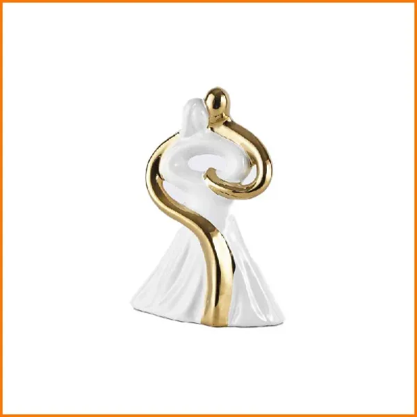 Siro Time Coppia Innamorati Colore Oro 13X6,5X18H Cm