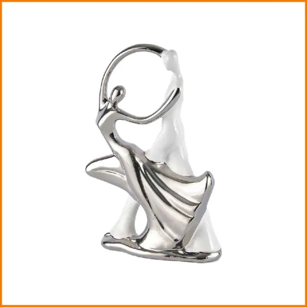 Siro Time Coppia Ballerini Colore Argento 21X7X30H Cm