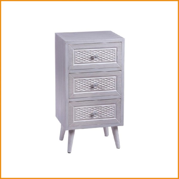 MOBILETTO IN MDF 3 CASSETTI 38X30,5X72,5H CM