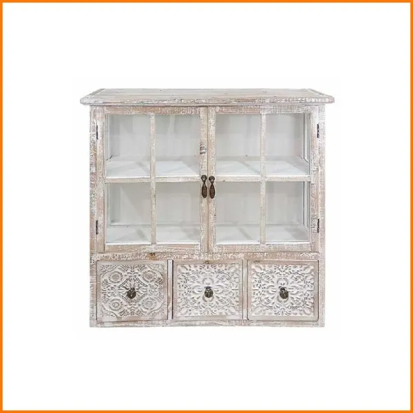 Ad Trend Mobiletto Intagliato A 2 Ante Con 3 Cassetti 72X18X66H Cm