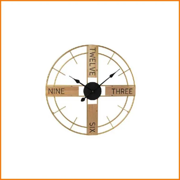 Gicos Orologio A Croce In Metallo Colore Oro Diametro 60 Cm