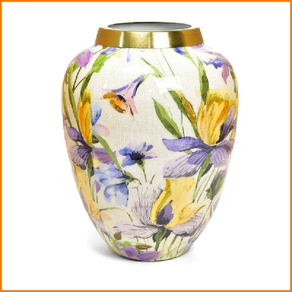 Mercury Vaso Enamel In Metallo Diametro 21,5X28H Cm