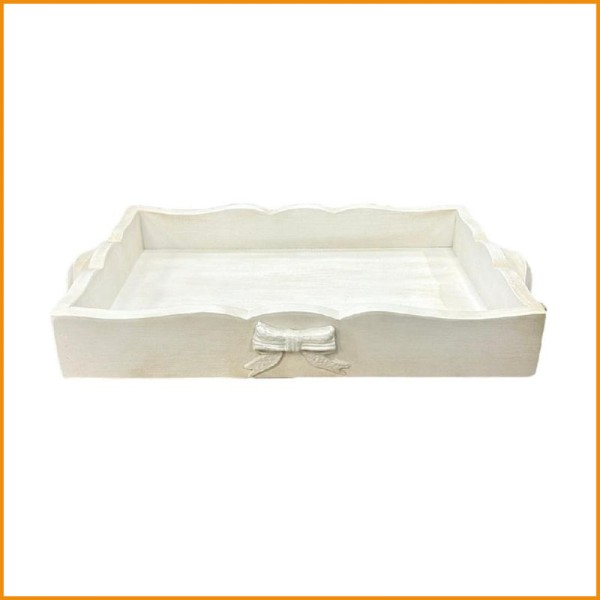 LINEA FIOCCO VASSOIO DECAPATO 41X27X7H CM