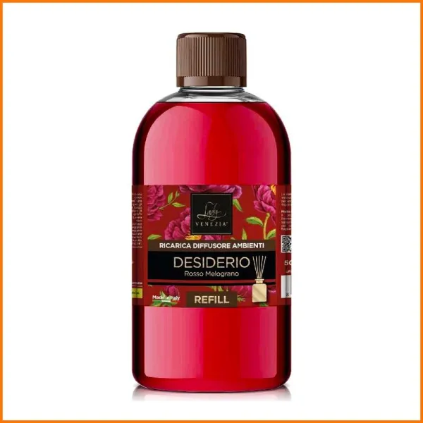 Myluna Ricarica Per Diffusore Fragranza Desiderio Rosso Melograno 500 Ml