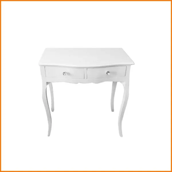 Legno Italy Console Con 2 Cassetti In Legno Colore Bianco 80X35X90H Cm