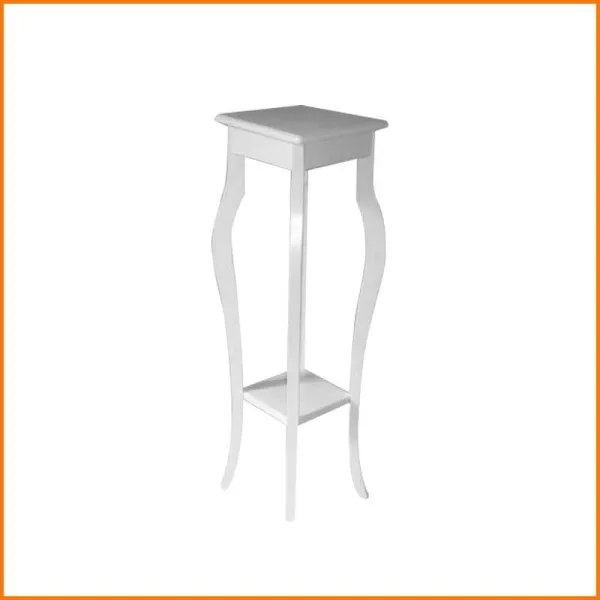 Legno Italy Colonna In Legno Colore Bianco 26X26X90H Cm