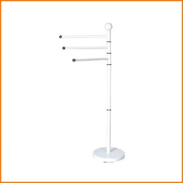 General Trade Porta Asciugamani A 3 Posti Colore Bianco 22X43X87H Cm