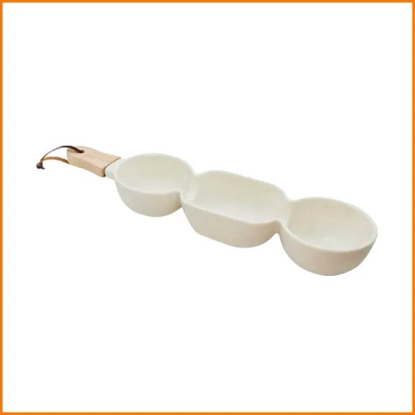 FGF Antipastiera In Ceramica Con Manico In Legno