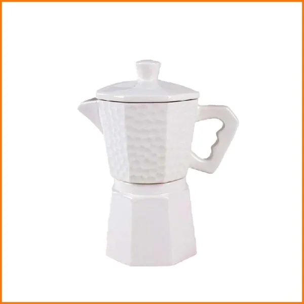 Arca Barattolo Caffettiera Per Zucchero E Caffè Bianco