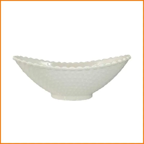 Arca Ciotola Ovale Con Bordo Ondulato 28X16X10,5H cm