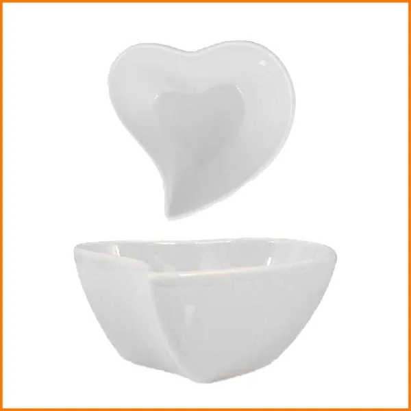Arca Ciotola Cuore Colore Bianco 25X25X9H Cm
