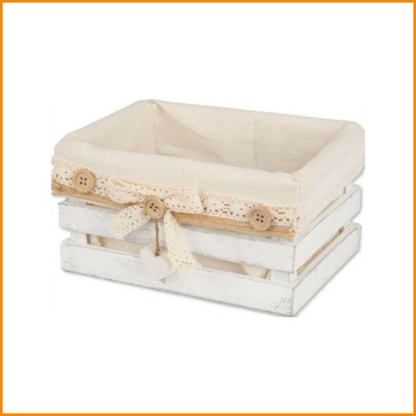 CASSETTA TESSUTO WHITE 20X14X10H CM