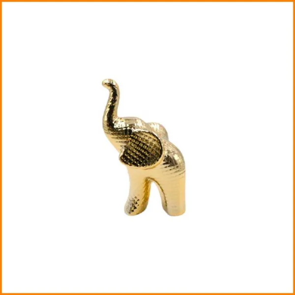 Sud Import Elefante Colore Oro 13X22H Cm