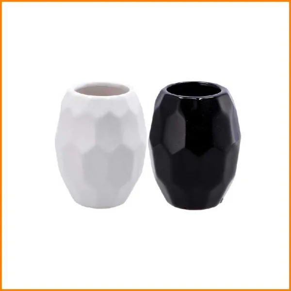 Ad Trend Portaspazzolini Effetto Specchiato Diametro 8,5X11h Cm