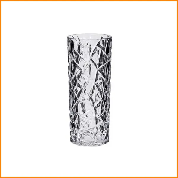Plasticos Vidal Vaso Danimarca In Vetro Diametro 10x23h Cm