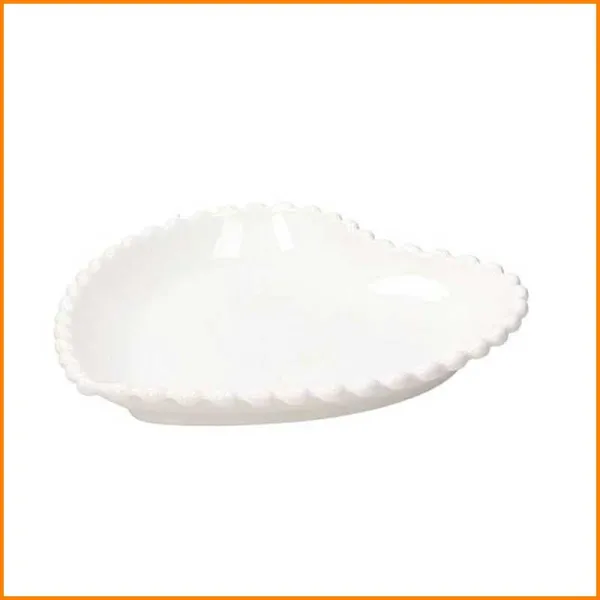 Tognana Piatto Cuore In Porcellana Diametro 26 Cm Colore Bianco