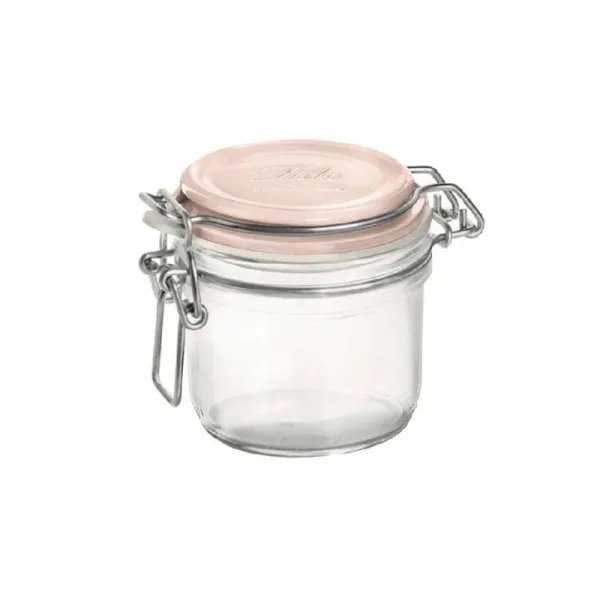 Bormioli Barattolo Fido In Vetro Con Chiusura Ermetica 200 Ml Colore Rosa