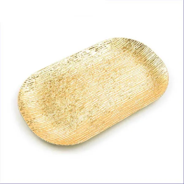Mercury Vassoio In Plastica 43x25,5x3h Cm Colore Oro