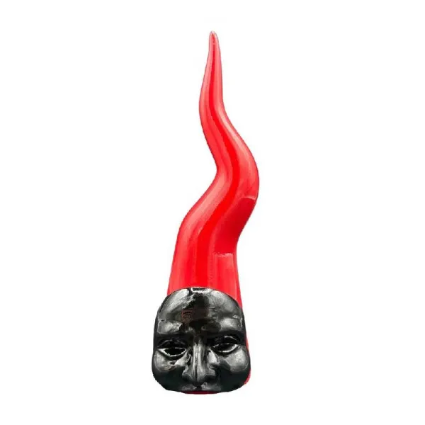 G&G Glass Corno Di Pulcinella In Resina Diametro 10x25h Cm Colore Rosso
