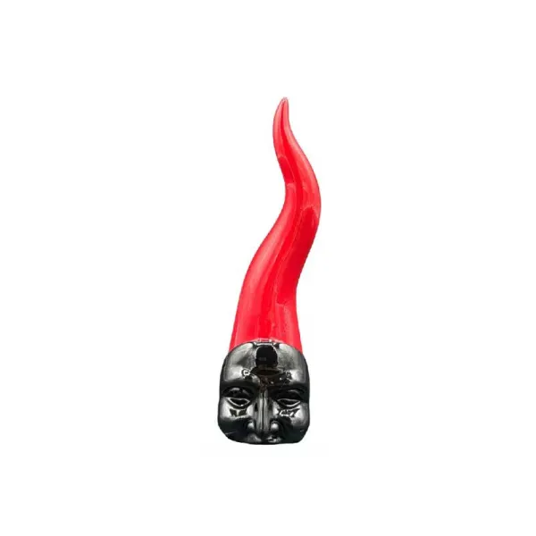 G&G Glass Corno Di Pulcinella In Resina Diametro 7x18h Cm Colore Rosso