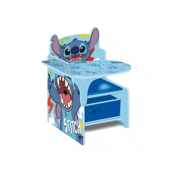 Disney Sedia Con Scrivania E Cassetto Stitch