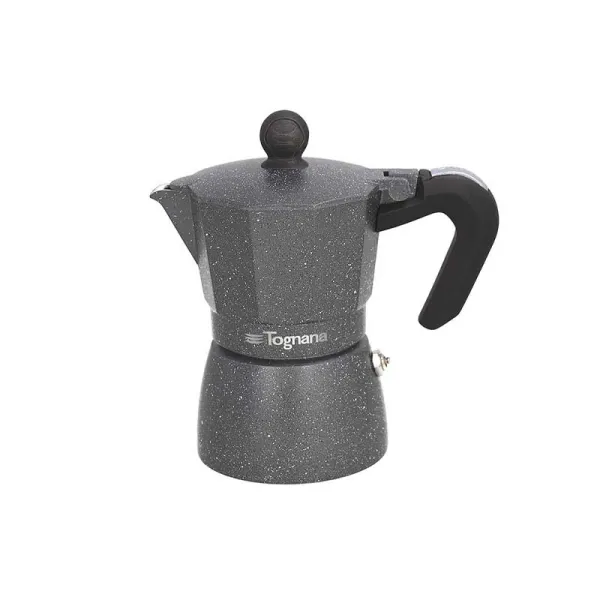 Tognana Caffettiera Gran Cucina Marble Floatec 3 Tazze Colore Nero