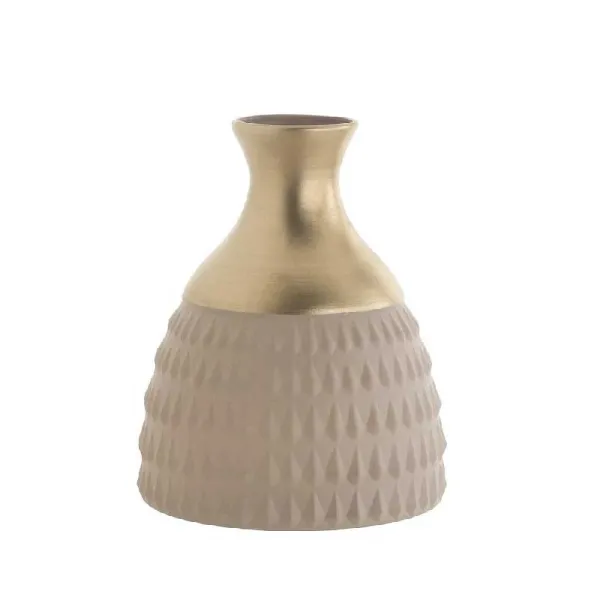 Ditta Franco Vaso Seta Creta Gold Shaila 20h Cm