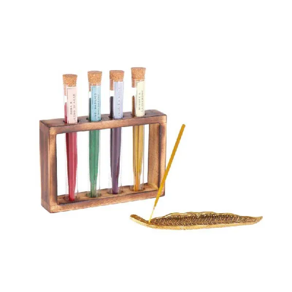 Ad Trend Set 10 Stick Con Portaincensi In Alluminio Con 4 Fragranze