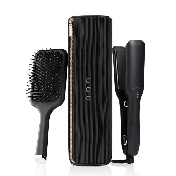 Ghd Gift Set - Piastra Per Capelli Professionale Con Spazzola E Pochette Colore Nero