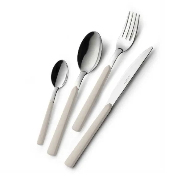 EME Set 24 Posate Da Tavola Colorando Fast Colore Avorio