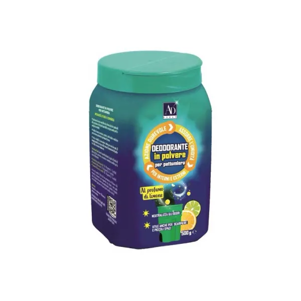 Ad Trend Deodorante In Polvere Per Pattumiera 500 Gr Fragranza Limone