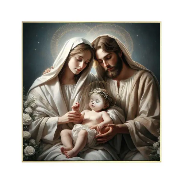 Giardini Di Marzo Quadro Sacra Famiglia 82x82 Cm