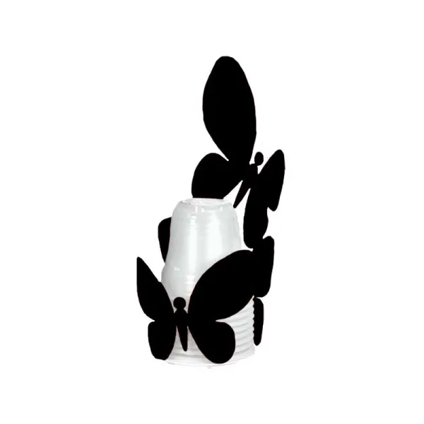 Ceart Linea Farfalle Porta Bicchieri Da Caffè In Ferro 6x6x17h Cm Colori Assortiti