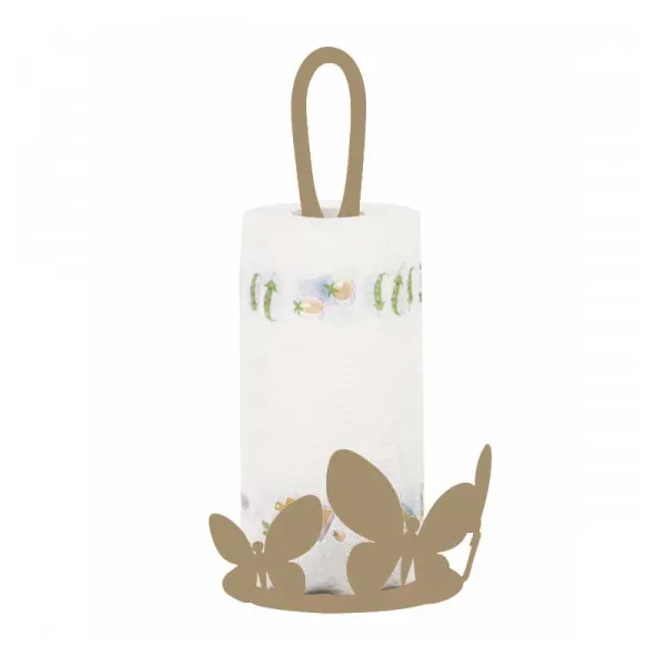 Ceart Linea Farfalle Porta Rotolo In Ferro 15x15x34h Cm Colori Assortiti