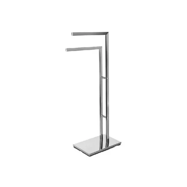 General Trade Porta Asciugamani 2 Posti Cromato 20x37x83,5h Cm