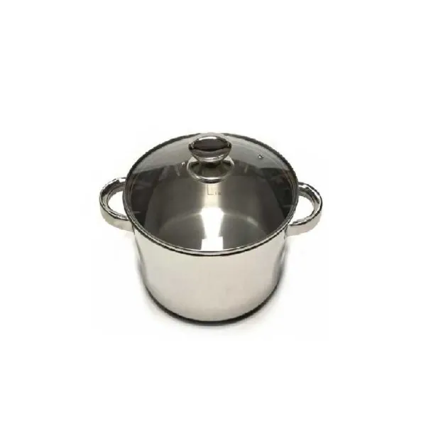 Letizia Pentola Everyday In Acciaio Inox Con Coperchio In Vetro Diametro 12 Cm