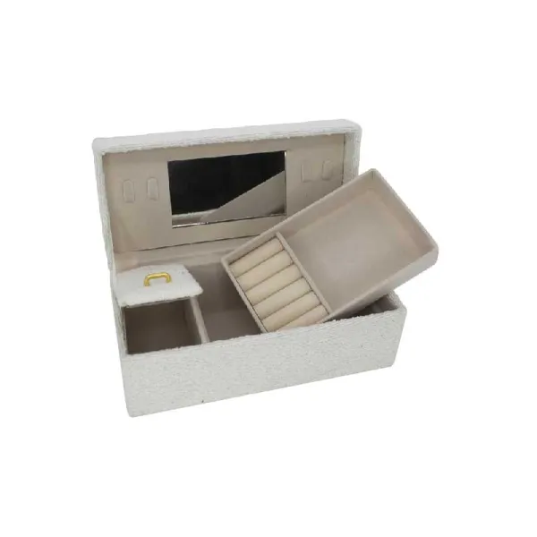 FGF Cofanetto Portagioie In Tessuto 22x10x9h Cm