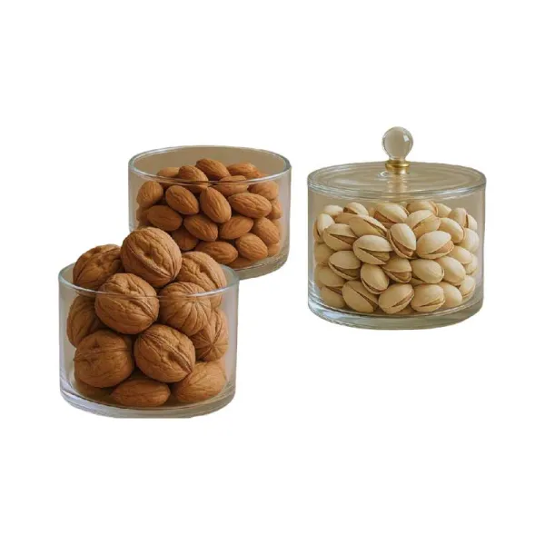 Set 3 Contenitori Candy In Vetro