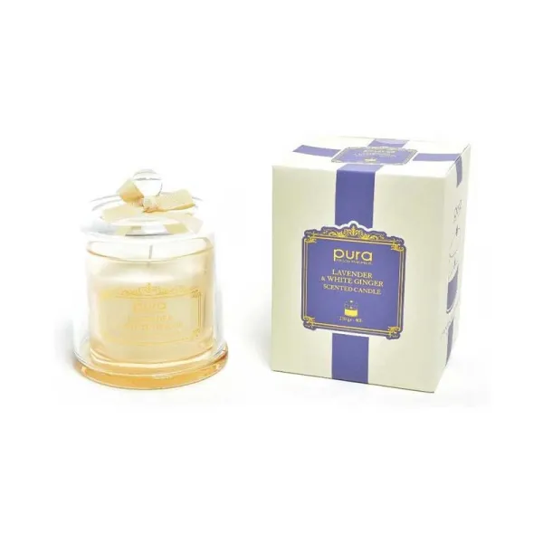 Mercury Candela Profumata 230 Gr Diametro 10,5x14h Cm Fragranza Lavander E White Ginger