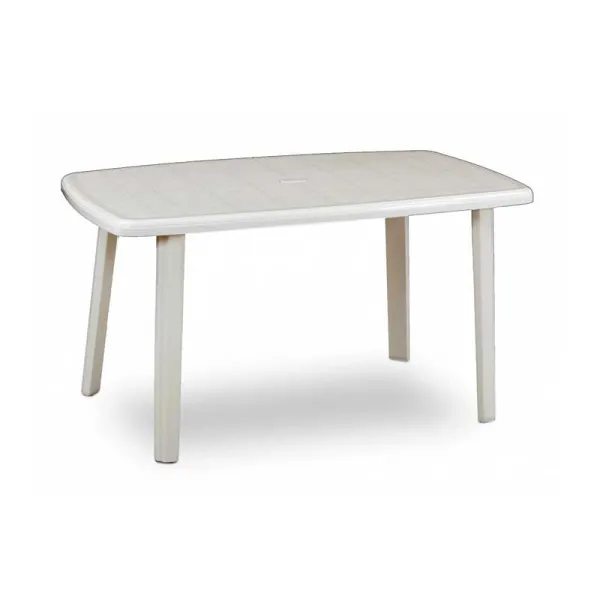 Bica Tavolo Cayman In Plastica 140x90h Cm Colore Bianco